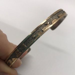 Vintage .925 Sterling Story Cuff Bracelet Animals